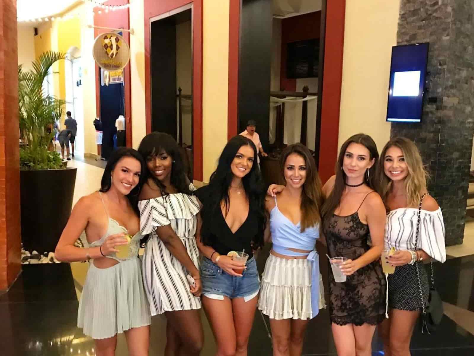 Girls in Punca Cana During a Day