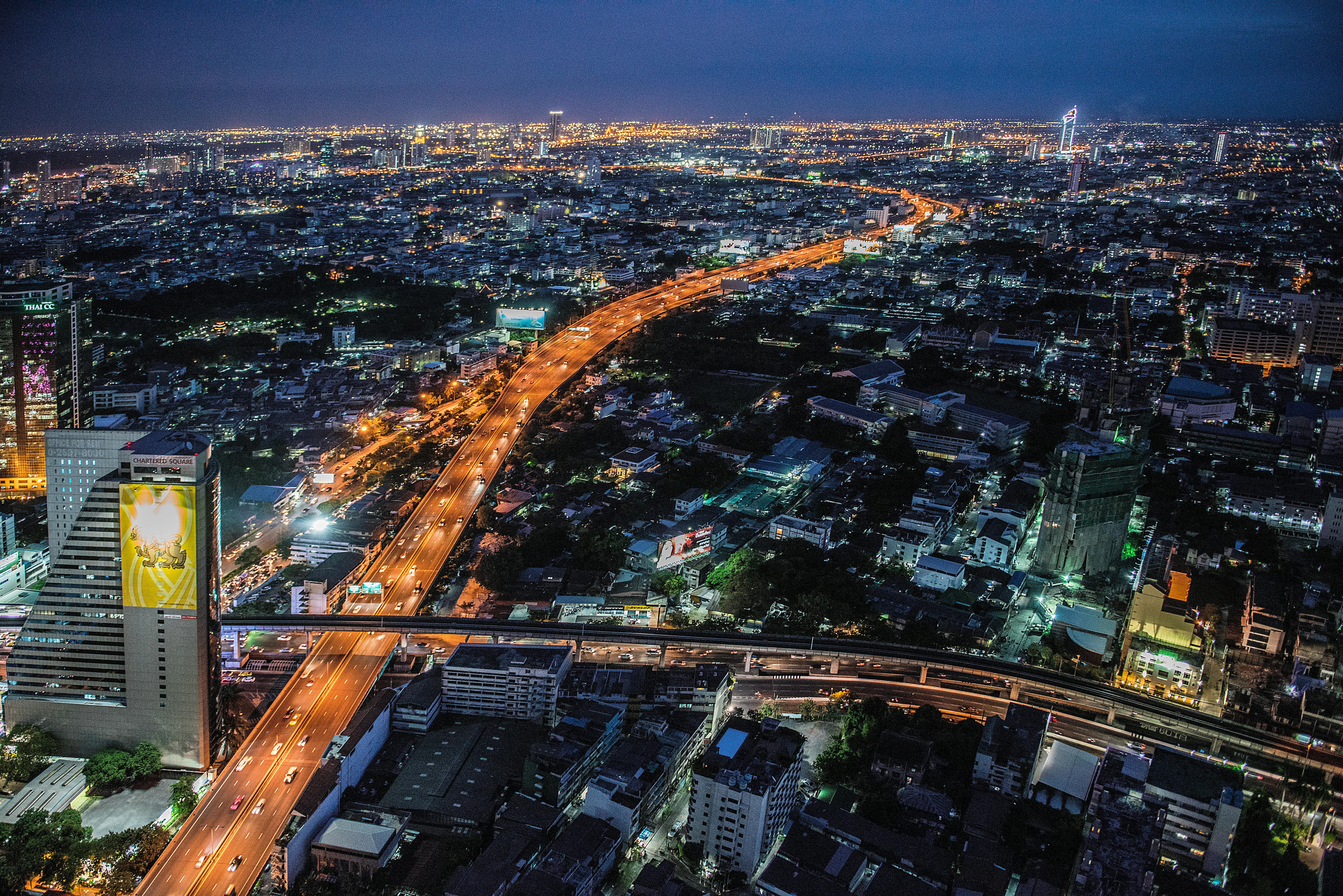 Bangkok Night City View