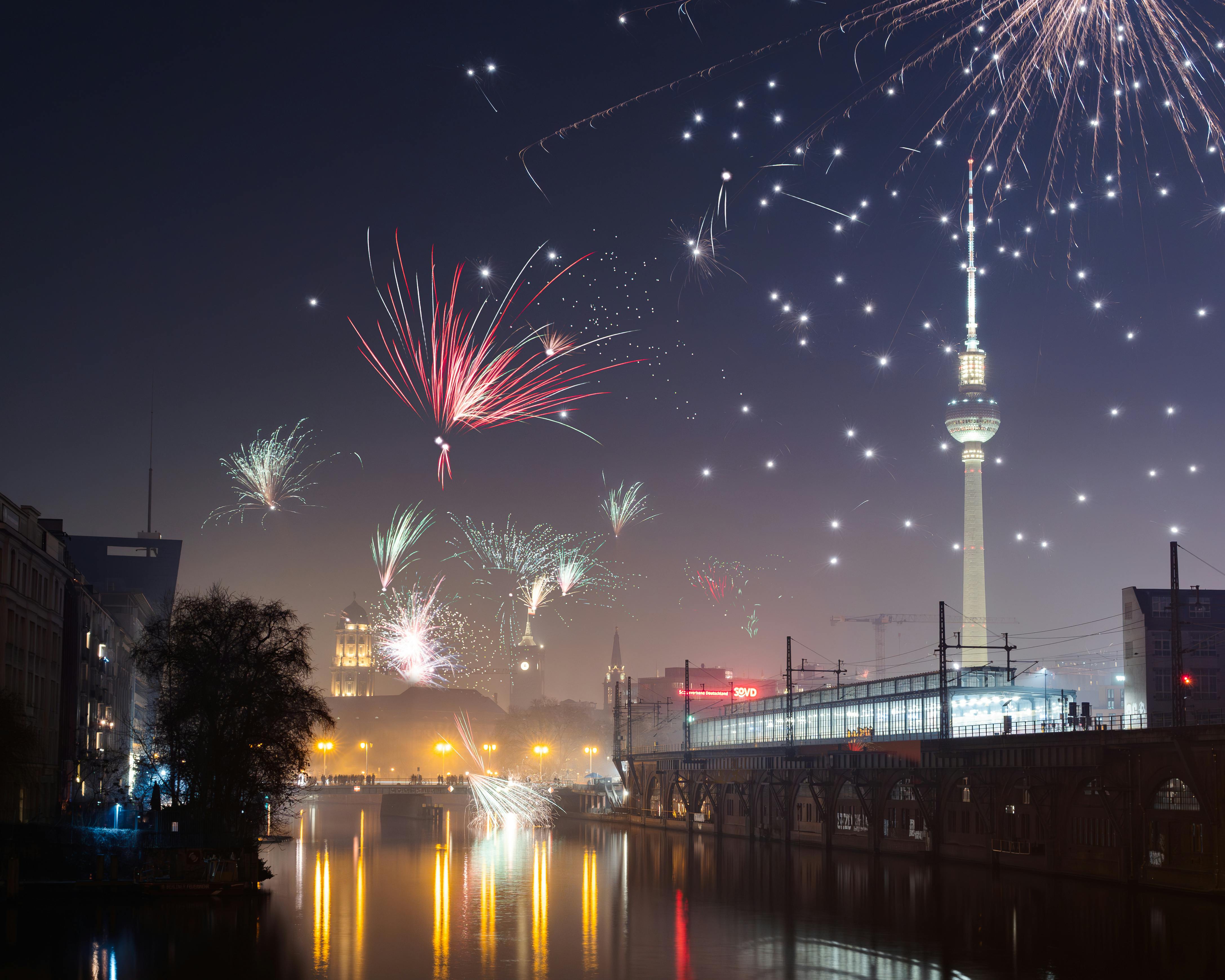Berlin fireworks