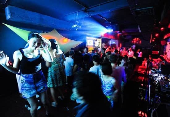 Crowd dancing at Dada club in Shanghai