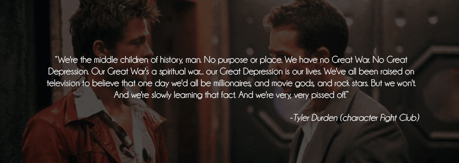 fight club quote about purpose