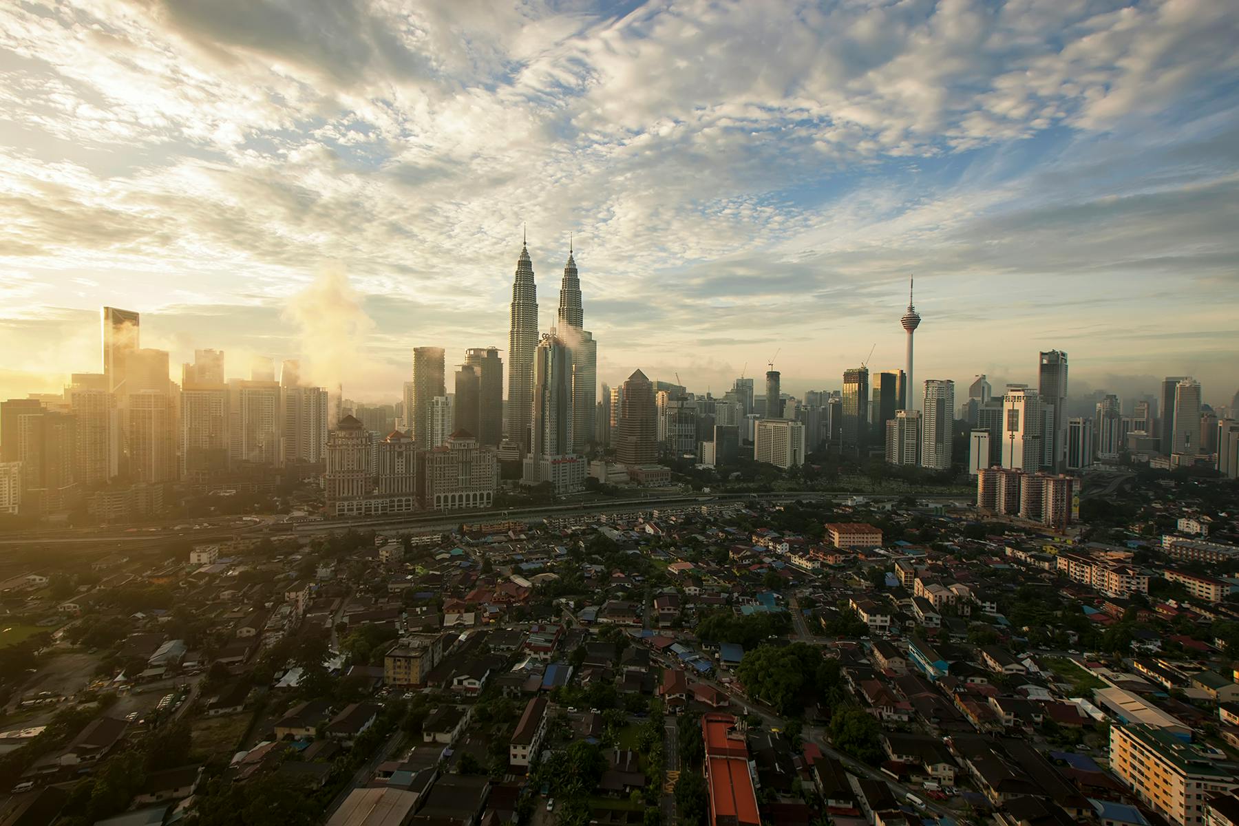 kuala lumpur city view during the day
