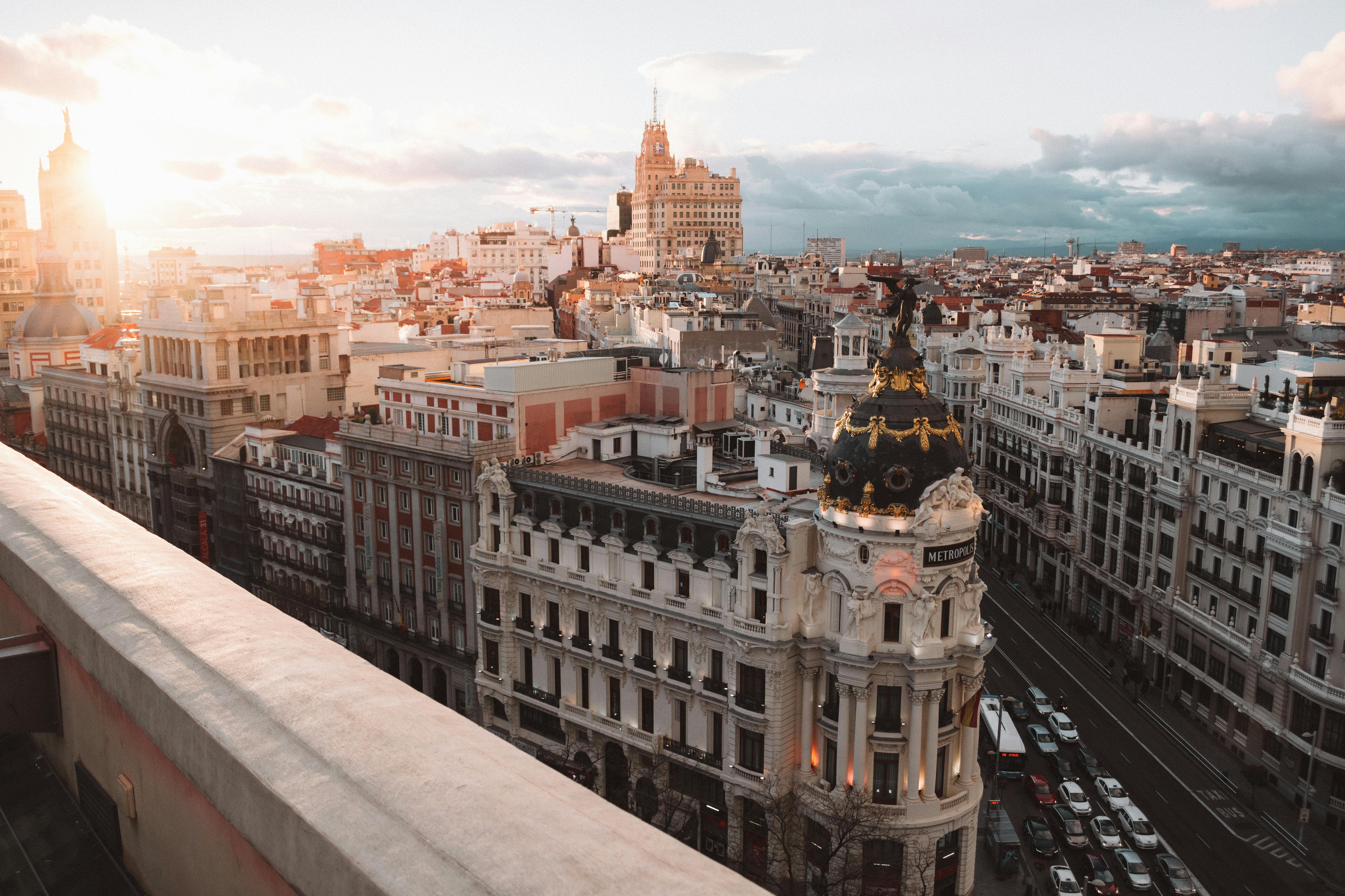 Madrid city view during the day
