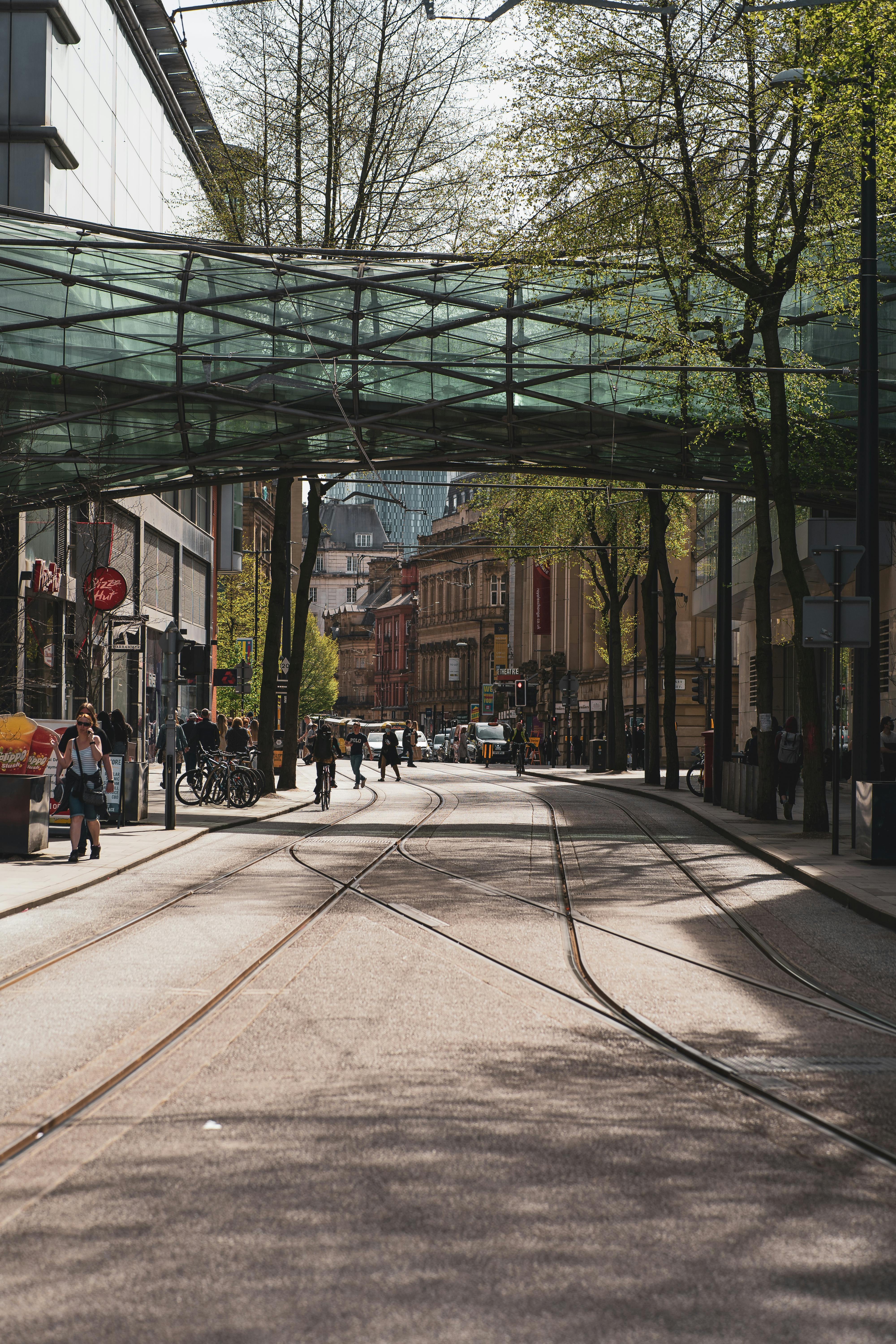 Manchester street at day