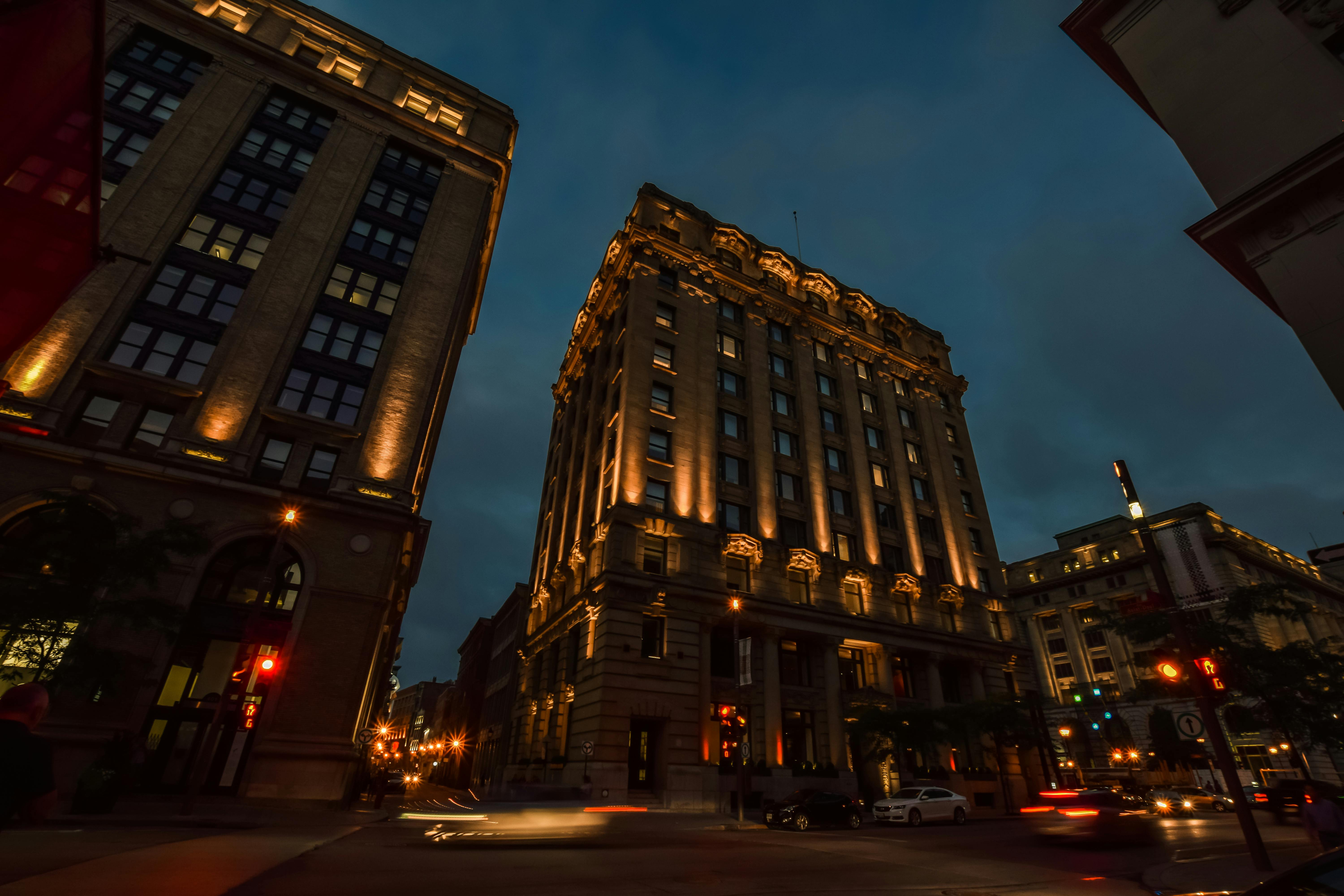 Montreal nightview of the city