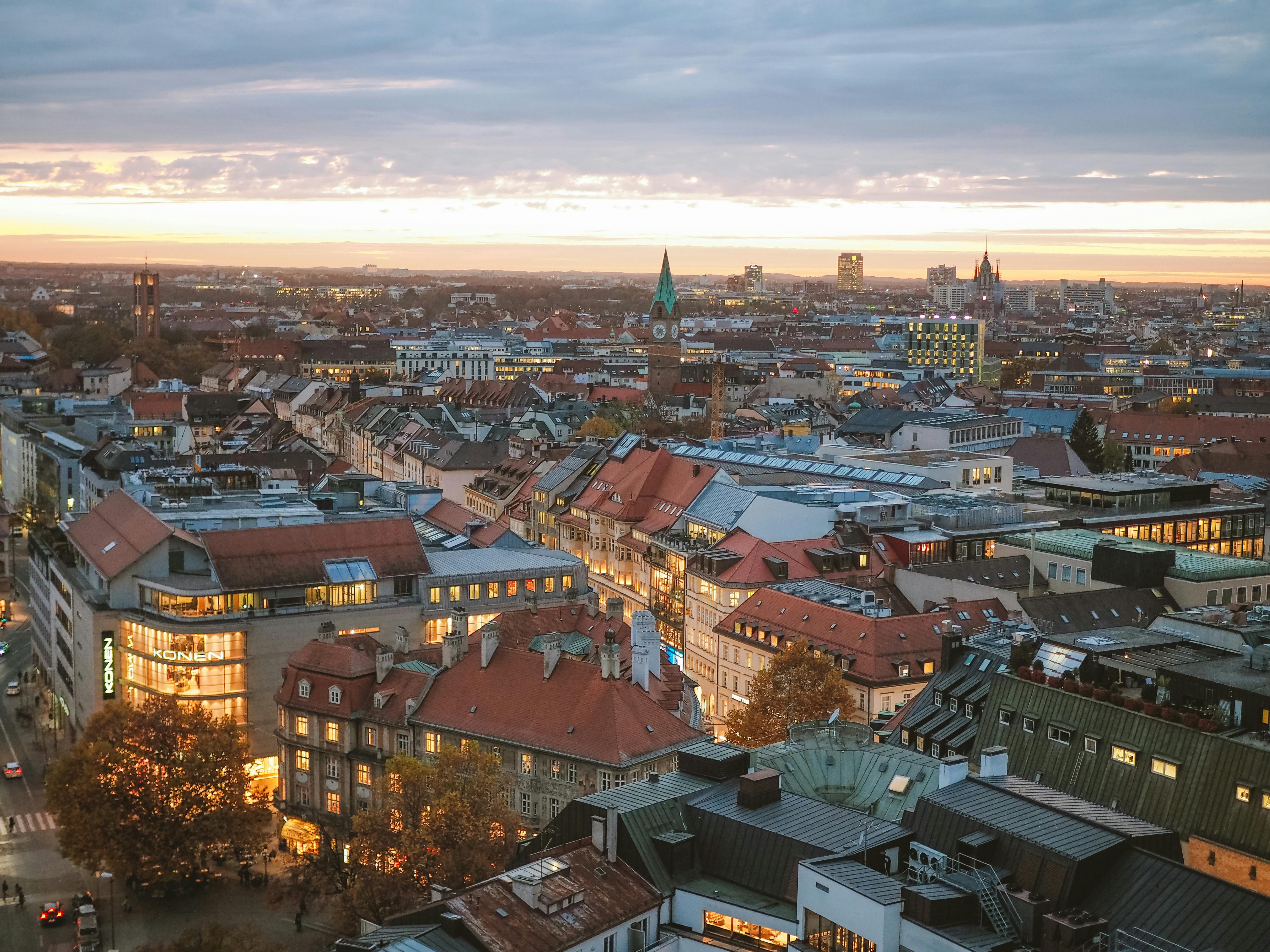 Munich daytime city view