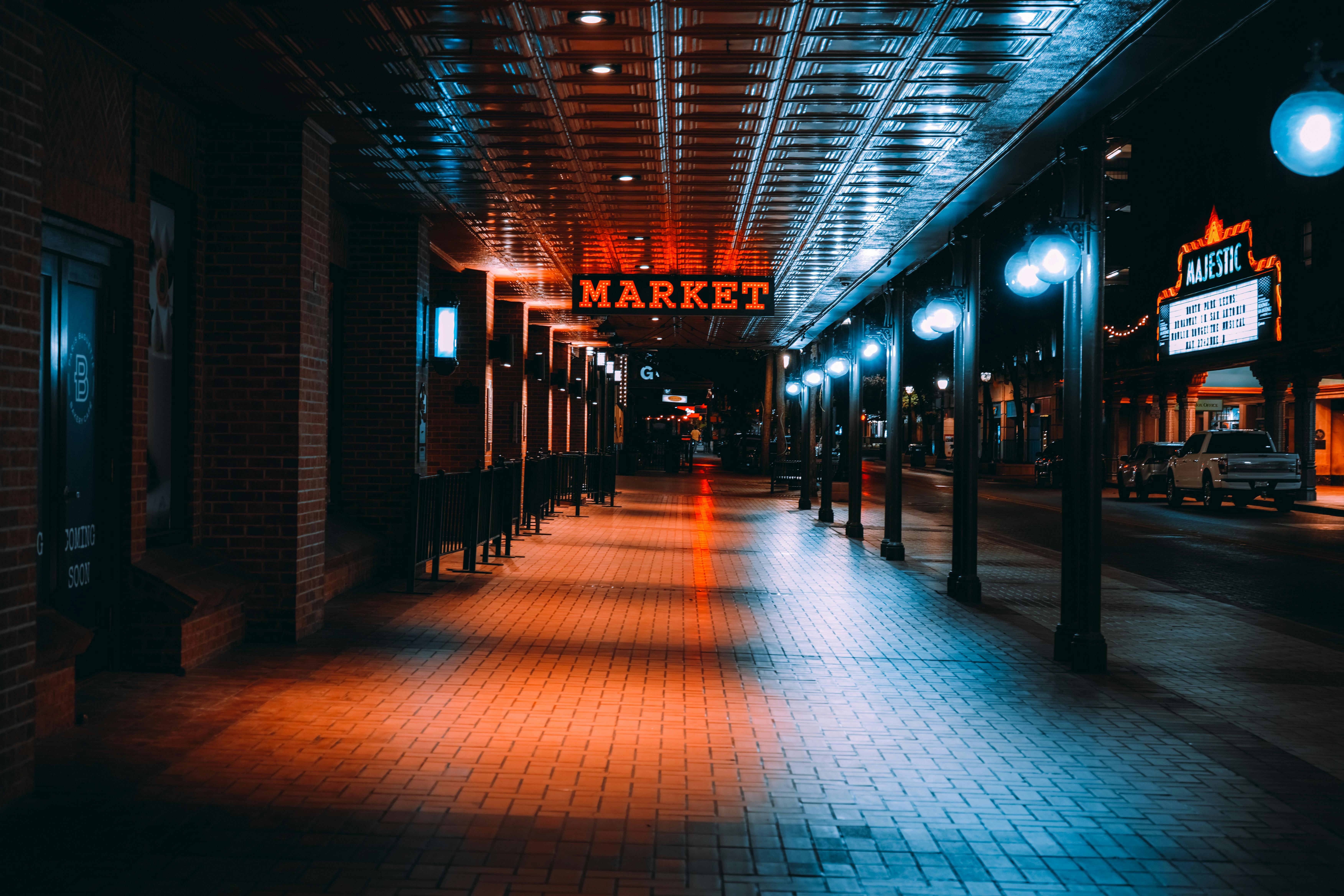 Night street in San Antonio