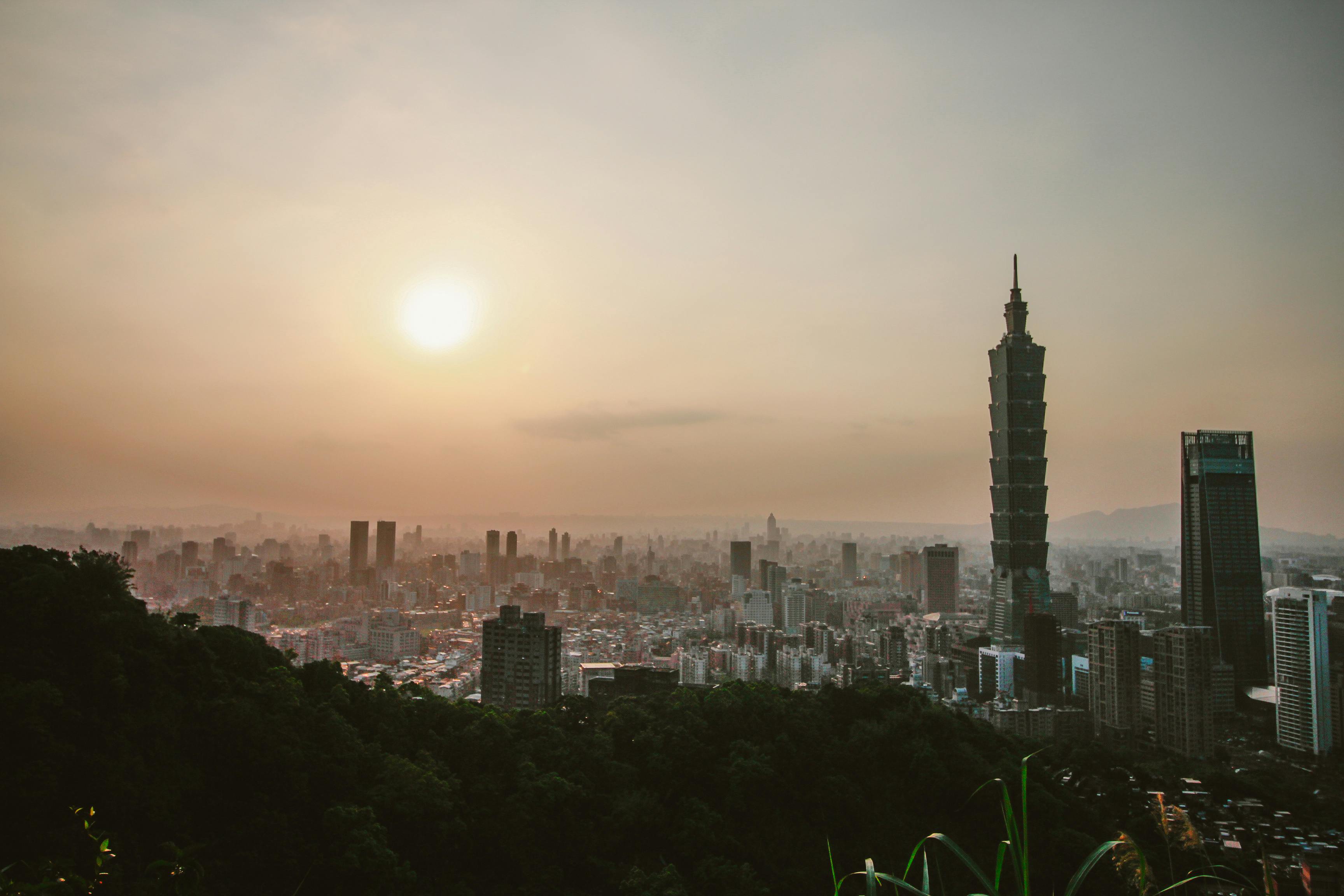 Taipei city view at day