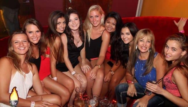 Tampa girls in a Nightclub