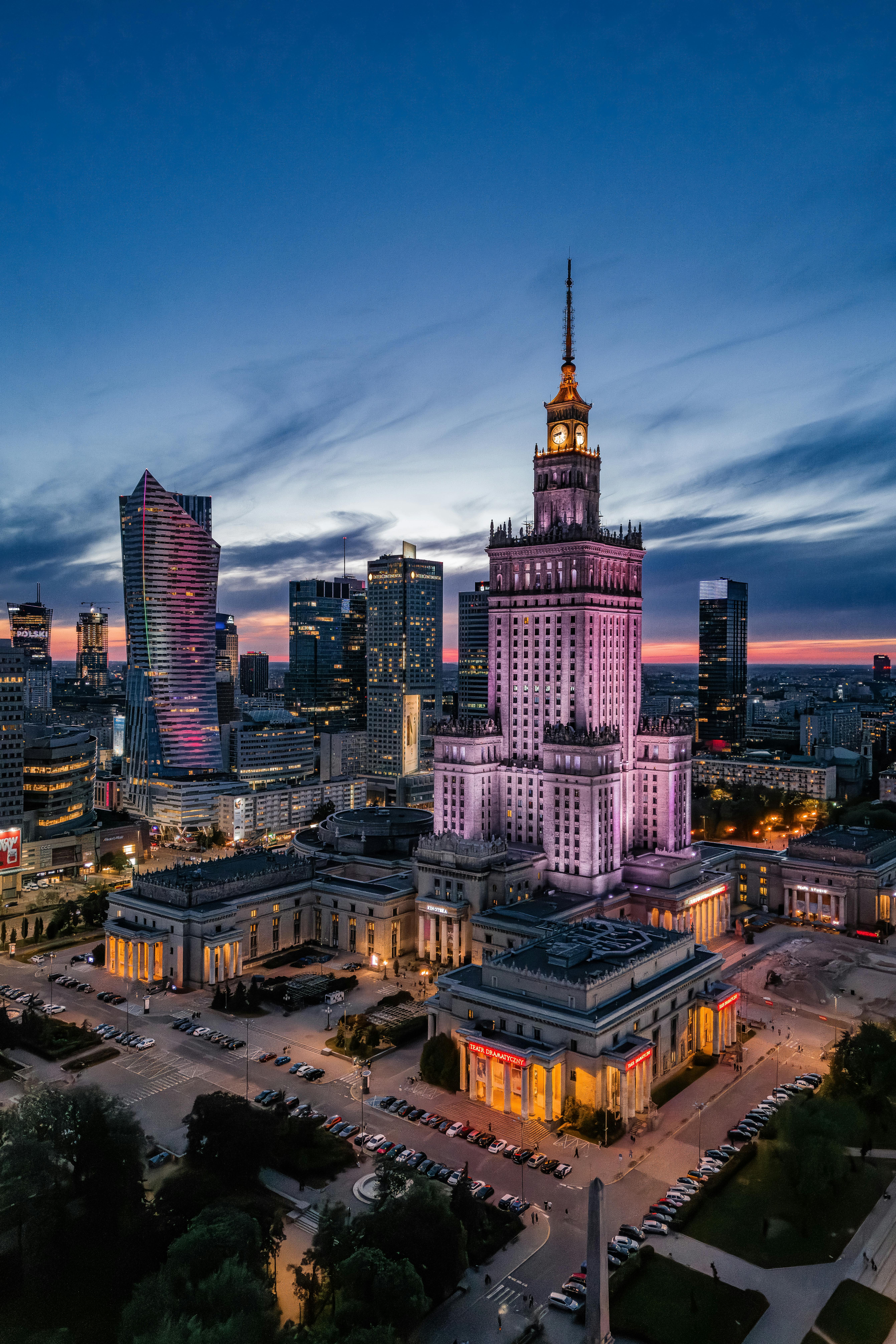 Warsaw nighttime